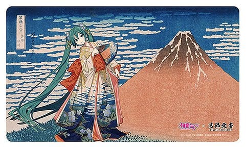 Hatsune Miku x Katsushika Hokusai iXima - Hatsune Miku: The Great Wave off Kanagawa/Fine Wind, Clear Morning Ver. - Skrivebordsmåtte (60 cm x 35 cm)