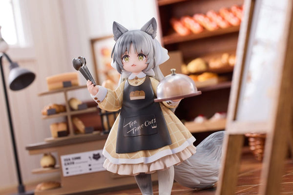 Decorated Life Collection - Tea Time Cats Cat Town Bakery Staff & Customer Set - PVC figur sæt