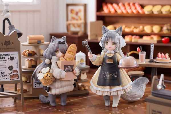 Decorated Life Collection - Tea Time Cats Cat Town Bakery Staff & Customer Set - PVC figur sæt