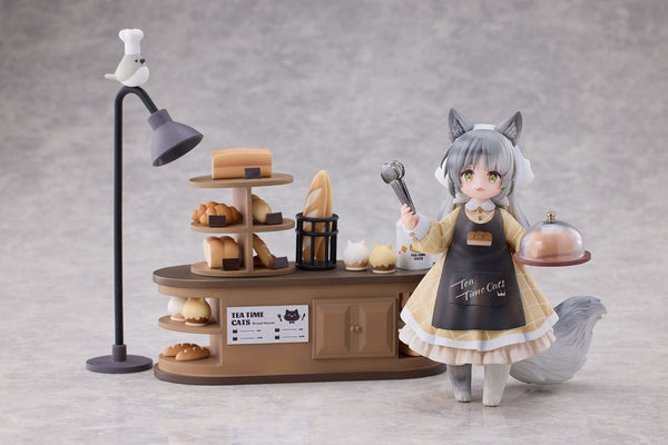 Decorated Life Collection - Tea Time Cats Cat Town Bakery Staff & Customer Set - PVC figur sæt