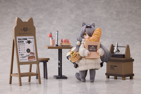 Decorated Life Collection - Tea Time Cats Cat Town Bakery Staff & Customer Set - PVC figur sæt