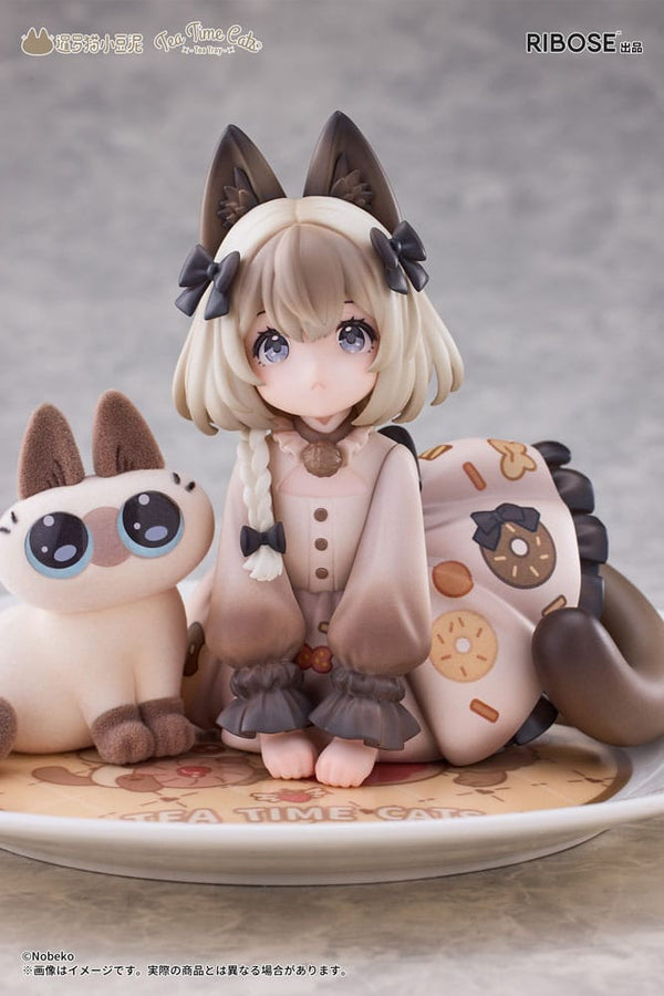 Decorated Life Collection - Tea Time Cats x Siamese Cat Azuki-san - PVC Statue (18 cm)