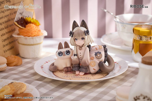 Decorated Life Collection - Tea Time Cats x Siamese Cat Azuki-san - PVC Statue (18 cm)