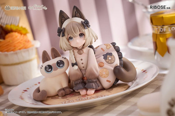 Decorated Life Collection - Tea Time Cats x Siamese Cat Azuki-san - PVC Statue (18 cm)