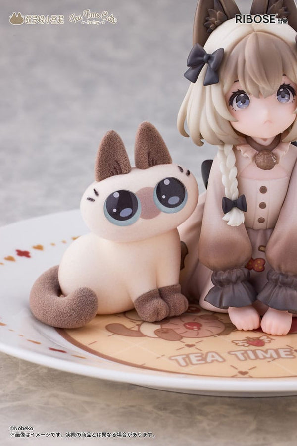 Decorated Life Collection - Tea Time Cats x Siamese Cat Azuki-san - PVC Statue (18 cm)