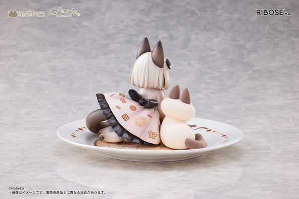 Decorated Life Collection - Tea Time Cats x Siamese Cat Azuki-san - PVC Statue (18 cm)