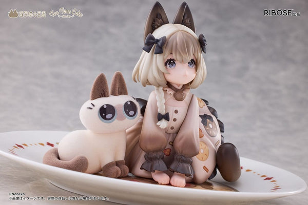 Decorated Life Collection - Tea Time Cats x Siamese Cat Azuki-san - PVC Statue (18 cm)