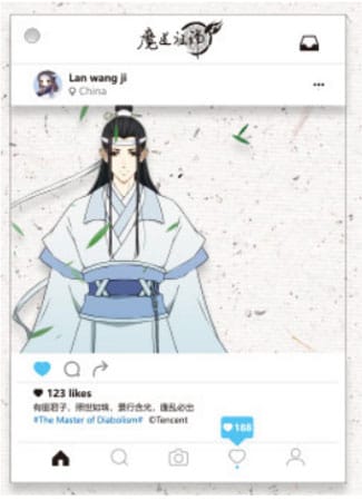 Mo Dao Zu Shi - Lan Wangji - Acrylic Foto Holder