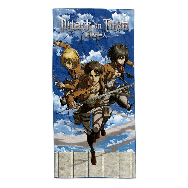 Attack on Titan - Eren, Mikasa & Armin - Håndklæde