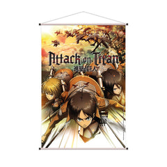 Attack on Titan - Eren, Mikasa & Armin - Wallscroll (60 x 90 cm)