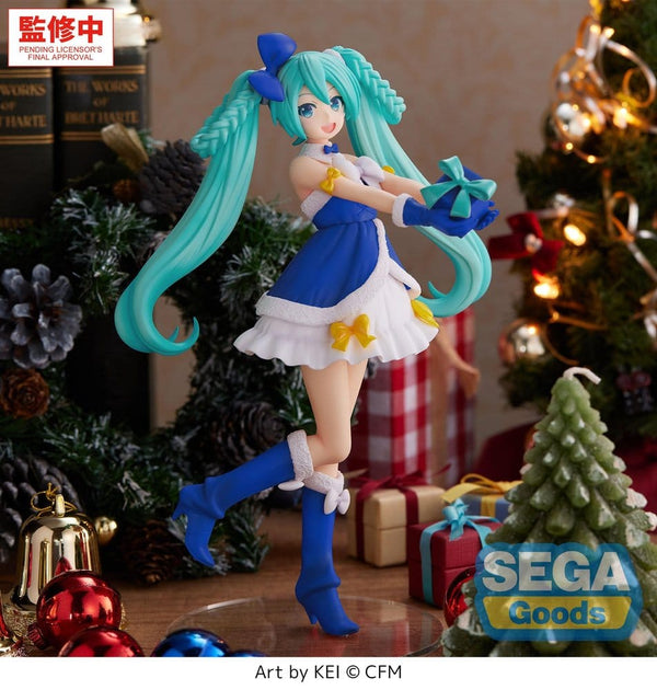 Vocaloid - Hatsune Miku: Sapphire Christmas Ver. - High Premium PVC Figur (21 cm)