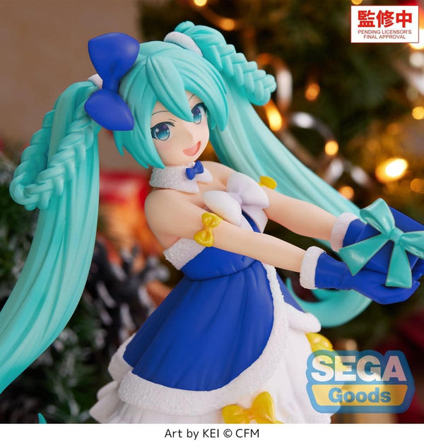 Vocaloid - Hatsune Miku: Sapphire Christmas Ver. - High Premium PVC Figur (21 cm)