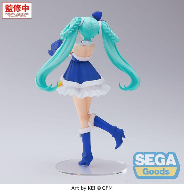 Vocaloid - Hatsune Miku: Sapphire Christmas Ver. - High Premium PVC Figur (21 cm)