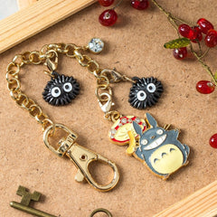 My Neighbor Totoro - Stor Totoro & Svamp - Charmkæde Nøglering