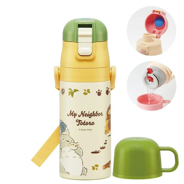 My Neighbor Totoro - Totoro & Catbus - Vandflaske (420 ml)