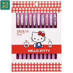 Sanrio - Hello Kitty - Spisepinde 10-pak (21 cm)