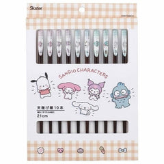 Sanrio - Karakterer - Spisepinde 10-pak (21 cm)