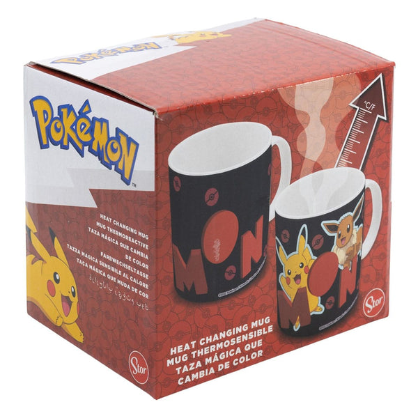 Pokemon - Pikachu & Eevee Krus - 325 ml Varmeskiftende