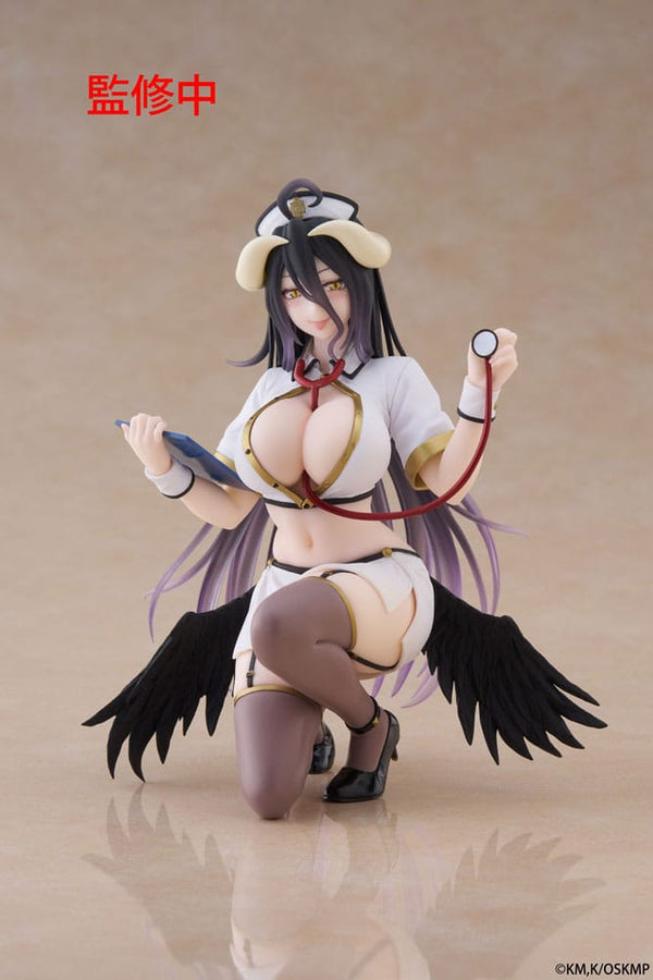 Overlord - Albedo: Nurse Renewal Ver. - Desktop Cute PVC Statue (13 cm)