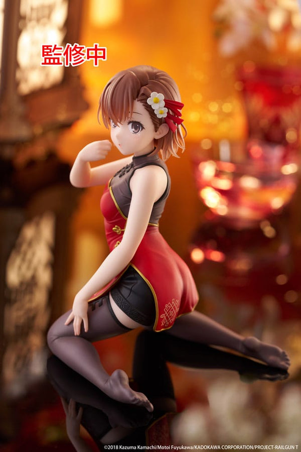 A Certain Scientific Railgun - Mikoto Misaka: Chinese Dress Ver. - Desktop Cute PVC Statue (13 cm)