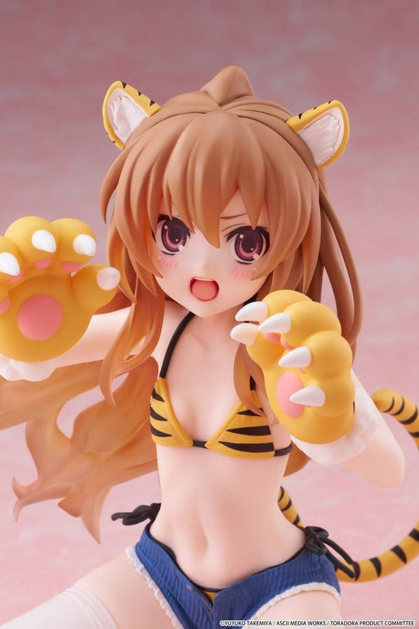 Toradora! - Taiga Aisaka: Tiger Costume Swimwear Ver. - Desktop Cute PVC Figur (13 cm)