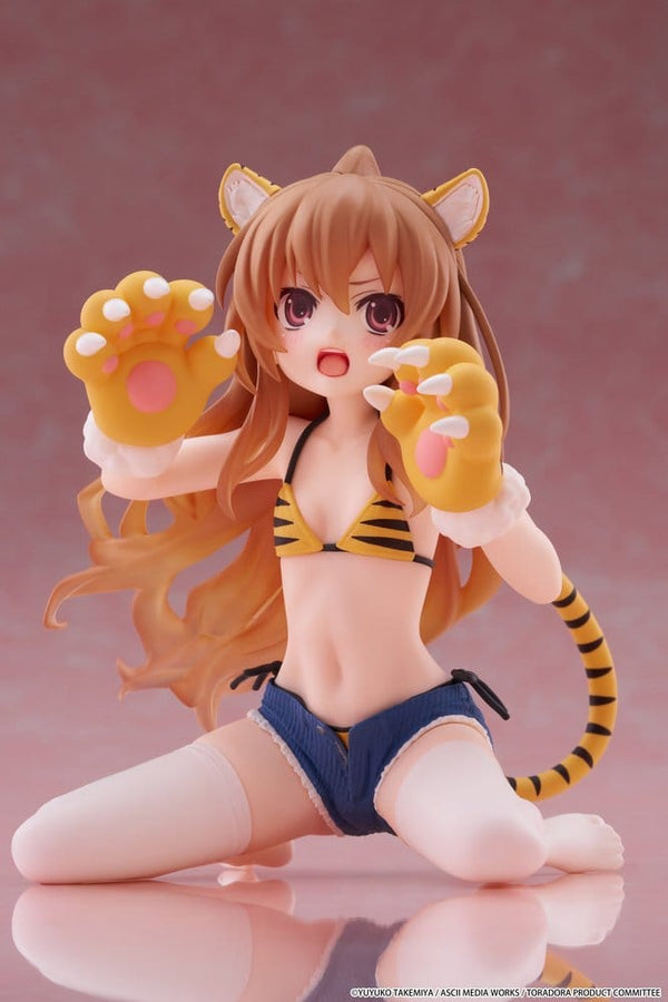 Toradora! - Taiga Aisaka: Tiger Costume Swimwear Ver. - Desktop Cute PVC Figur (13 cm)