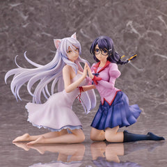 Nekomonogatari Monogatari Serie - Tsubasa Hanekawa - PVC Statuer Sæt (19 cm)