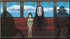 Chihiro og Heksene - Chihiro og No-Face i sporvogn - Print på Træ (Forudbestilling)