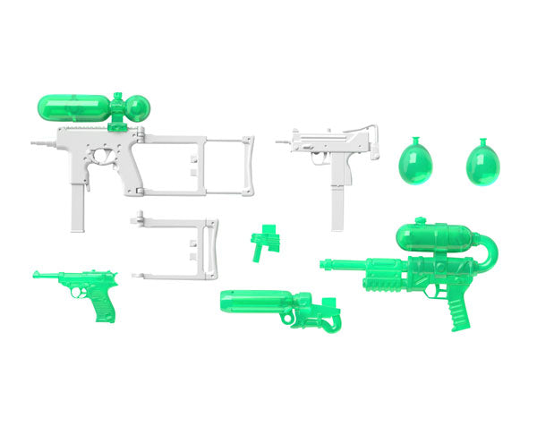 Little Armory - Water Gun C: White × Clear Green ver. - 1/12 scale figur tilbehør