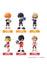 Haikyuu!! - Hinata Shoyo & Kageyama Tobio & Tsukishima Kei & Kozume Kenma & Kuroo Tetsuro & Yaku Morisuke- PalVerse  PVC figur sæt (Forudbestilling)