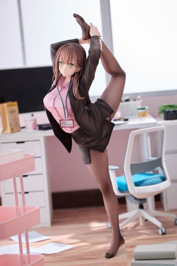 OL-chan Who Doesn't Want to Go to Work  - OL-chan: Pink Ver. Deluxe Edition - 1/6 PVC figur  (Forudbestilling)