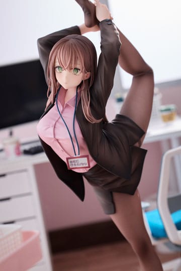 OL-chan Who Doesn't Want to Go to Work  - OL-chan: Pink Ver. Deluxe Edition - 1/6 PVC figur  (Forudbestilling)