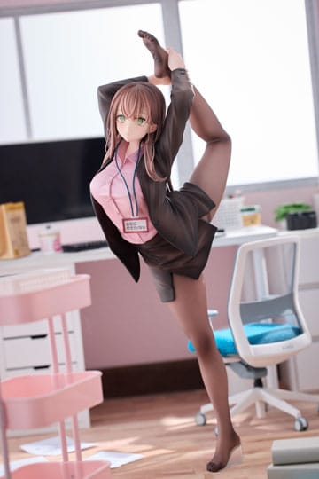 OL-chan Who Doesn't Want to Go to Work  - OL-chan: Pink Ver. Deluxe Edition - 1/6 PVC figur  (Forudbestilling)