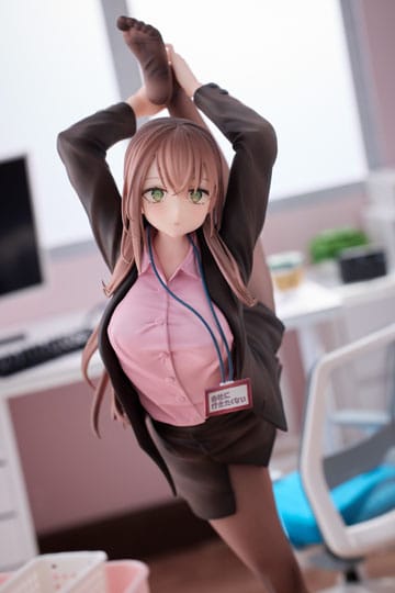 OL-chan Who Doesn't Want to Go to Work  - OL-chan: Pink Ver. Deluxe Edition - 1/6 PVC figur  (Forudbestilling)