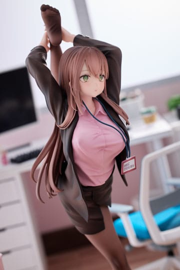 OL-chan Who Doesn't Want to Go to Work  - OL-chan: Pink Ver. Deluxe Edition - 1/6 PVC figur  (Forudbestilling)