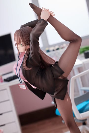 OL-chan Who Doesn't Want to Go to Work  - OL-chan: Pink Ver. Deluxe Edition - 1/6 PVC figur  (Forudbestilling)