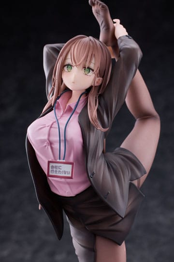 OL-chan Who Doesn't Want to Go to Work  - OL-chan: Pink Ver. Deluxe Edition - 1/6 PVC figur  (Forudbestilling)