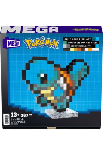 Pokemon - Squirtle Pixel Art - Mega Construx