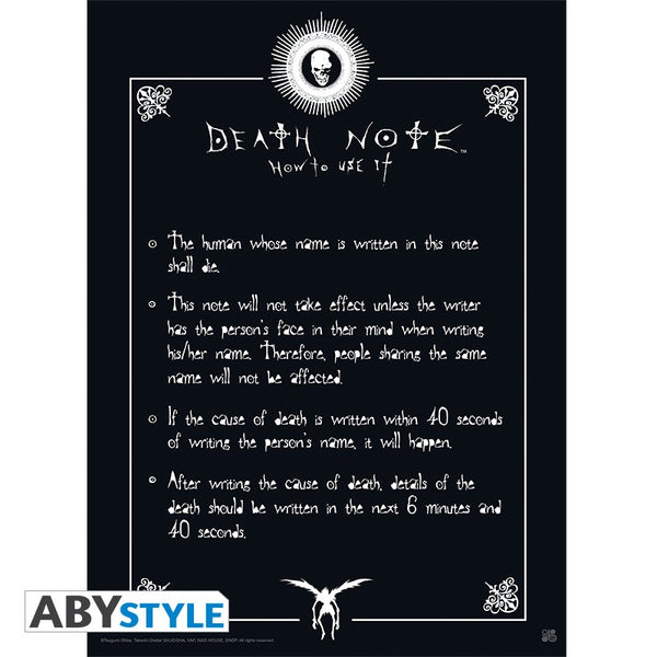 Death Note - Rules - Plakat