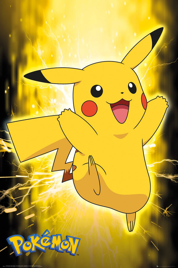 Pokemon - Pikachu Neon - Stor Plakat
