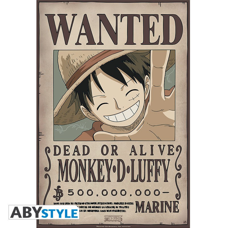 One Piece - Luffy Wanted ver. - Plakat Animerch - Anime & Manga Merchandise