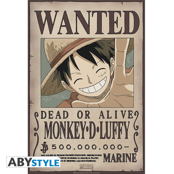 One Piece - Luffy Wanted new world ver. - Plakat