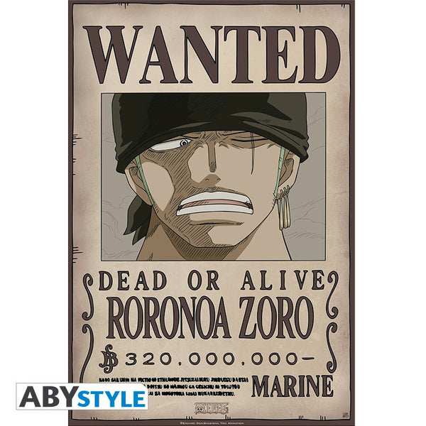 One Piece - Zoro Wanted New world ver. - Plakat