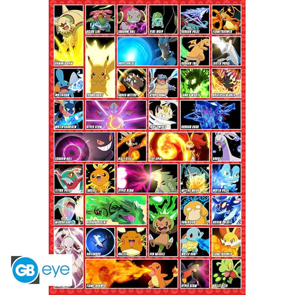 Pokemon - Moves - Plakat