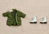 Nendoroid Doll - Boots & Mod Coat: Khaki Grøn ver. - Nendoroid Doll Tøj