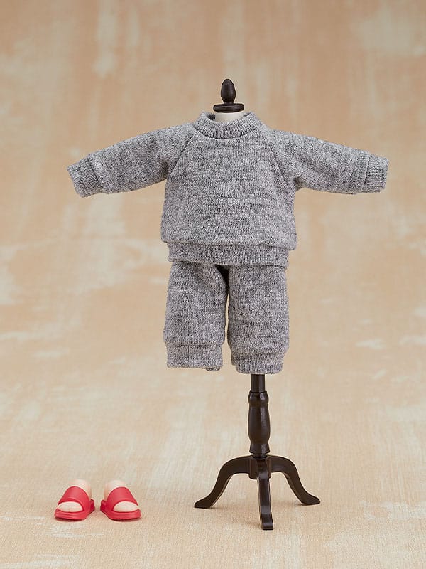 Original Character - Sweatshirt and Sweatpants (Grå) - Nendoroid Doll Tøj