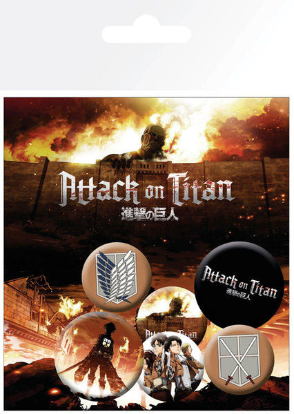 Attack on Titan - Badge sæt
