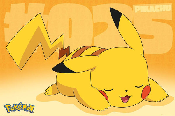 Pokemon - Sovende Pikachu - Stor Plakat