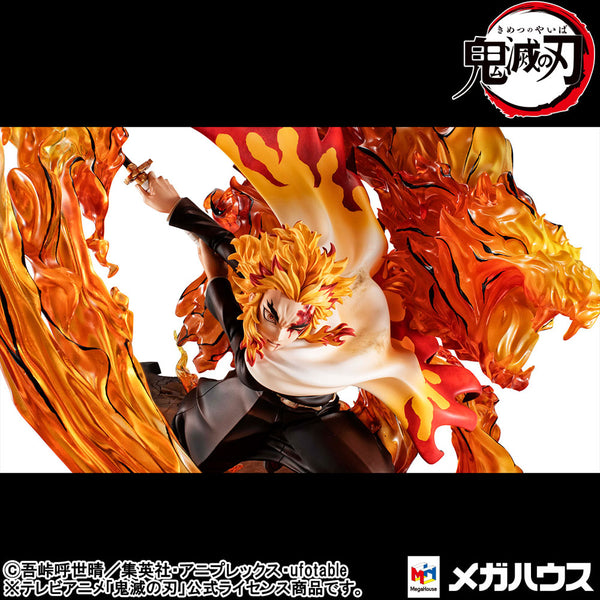 Kimetsu no Yaiba - Kyojuro Rengoku G.E.M. ( Rengoku Flame Breathing Fifth Form: Flame Tiger) –  PVC figur (Forudbestilling)