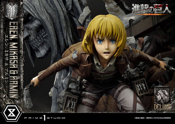 Attack on Titan - Eren, Mikasa, & Armin : Ultimate Premium Masterline Deluxe ver. - PVC figur